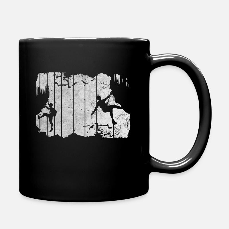 Klettern Freunde - Tasse einfarbig - Schwarz