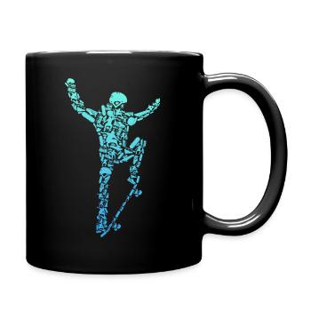 Skater Skateboard Stunt Skater Boys - Full Colour Mug - black - Right