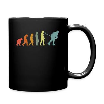 Inline-Skaterhockey Hockeyball Skaterhockey - Tasse einfarbig - Schwarz - Rechts