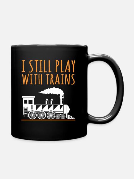 Train - Mug uni - noir