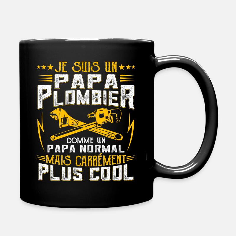 Papa Plombier - Mug uni - noir