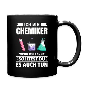 Chemie - Tasse einfarbig - Schwarz - Rechts
