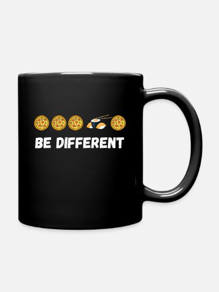 Sushi - Tasse einfarbig - Schwarz
