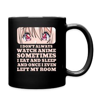 Anime Manga Theme Party Birthday Christmas Idea - Full Colour Mug - black - Right