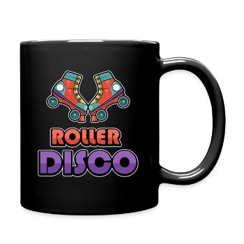 Roller Disco Roller Skate Girls - Full Colour Mug - black - Right