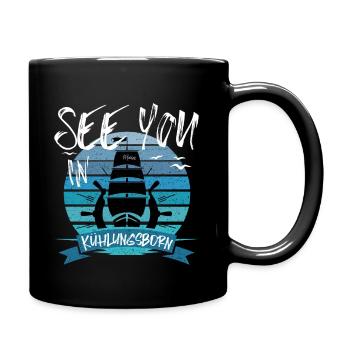 Kühlungsborn bateau Baltique côte île bateau - Mug uni - noir - Droite