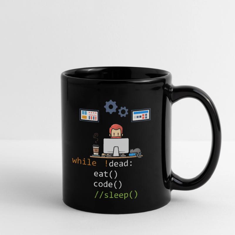Dead Eat Code Sleep Funny Programming Computer Pro Mug uni
