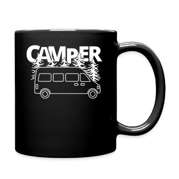Caravane caravane caravane sort camper bus - Mug uni - noir - Droite