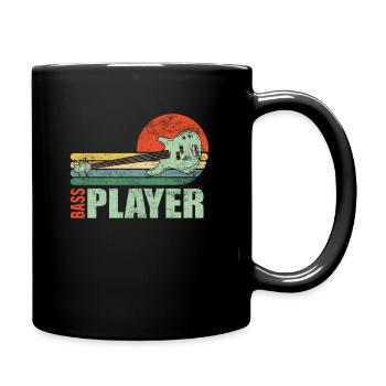 Bassgitarre Bassist Bass Gitarre - Tasse einfarbig - Schwarz - Rechts
