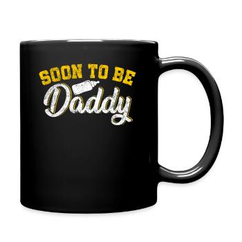 Papa To Be Soon To Be Daddy - Mug uni - noir - Droite
