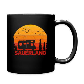 Sauerland - Tasse einfarbig - Schwarz - Rechts