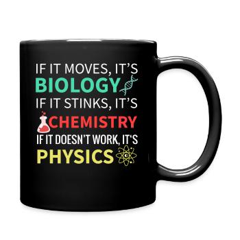 Biologist Gift Biology Genetics Researchers Student - Full Colour Mug - black - Right