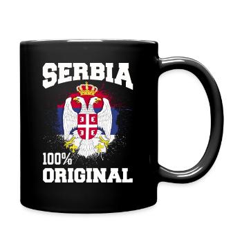 Serbie - Mug uni - noir - Droite