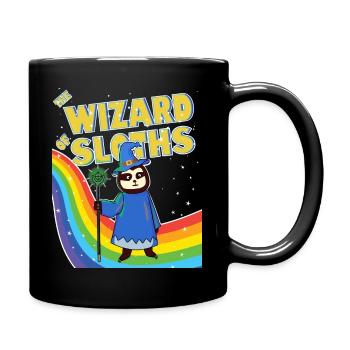 the wizard of sloths - Tasse einfarbig - Schwarz - Rechts