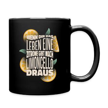 Quand la vie te donne un citron fais LIMONCELLO - Mug uni - noir - Droite