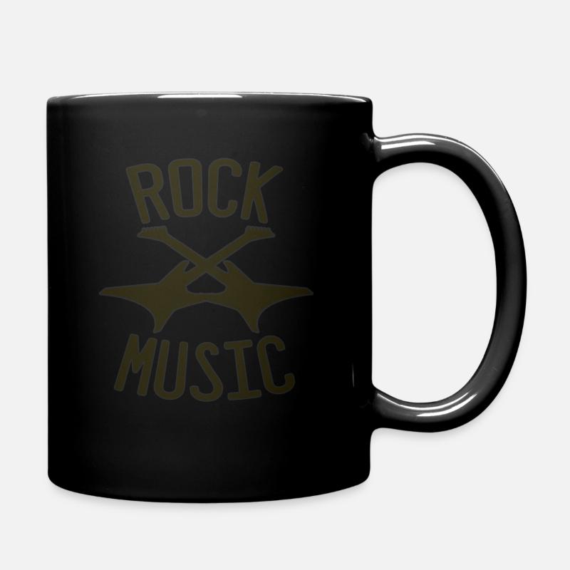 rock music - Tasse einfarbig - Schwarz