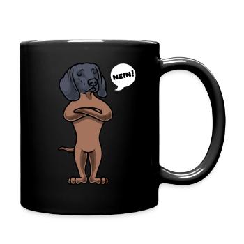 Chien de soudeur de montagne de montagne stupide chien drôle - Mug uni - noir - Droite
