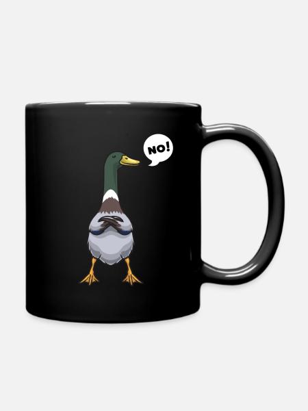 Sture Laufente Nein Laufenten - Tasse einfarbig - Schwarz