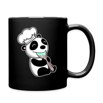 Panda bouillant bébé - Mug uni - noir - Droite