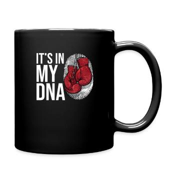 Boxen Boxer Boxsport Boxhandschuhe DNA - Tasse einfarbig - Schwarz - Rechts