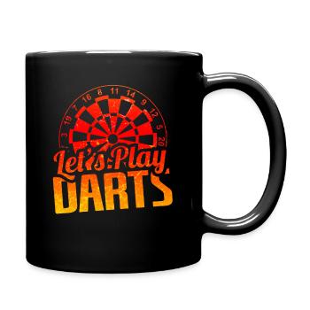Dart player dart player gift - Full Colour Mug - black - Right