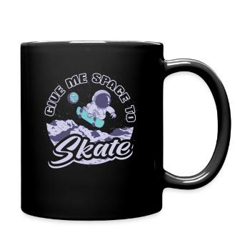 Skater Astronaut Skateboard - Full Colour Mug - black - Right