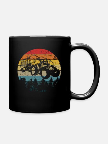 tracteur - Mug uni - noir