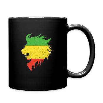 Rastafari Judah Marley Rasta Reggae Cadeau Jah - Mug uni - noir - Droite
