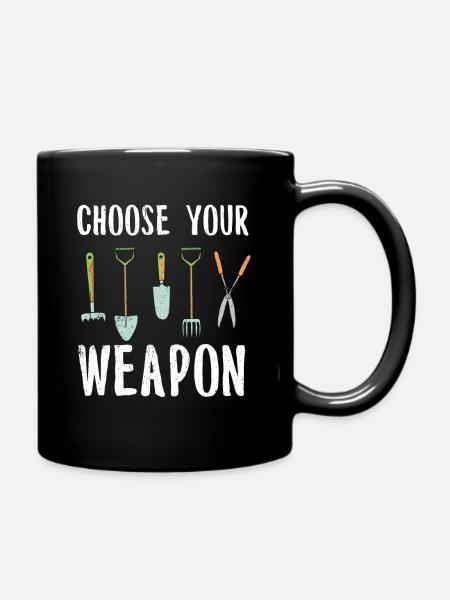 Garten - Tasse einfarbig - Schwarz