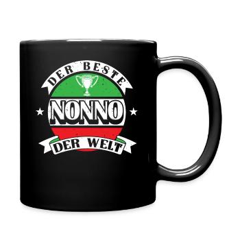 Italienischer Opa Bester Nonno - Tasse einfarbig - Schwarz - Rechts