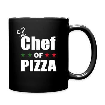 Pizza Chef - Italy Pizzeria Chef Of Pizza - Full Colour Mug - black - Right