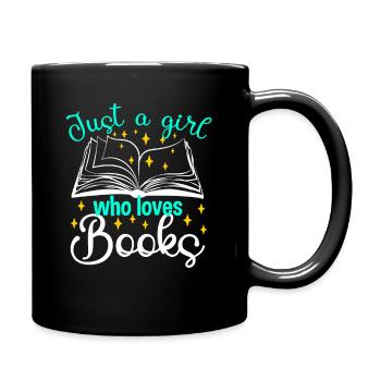 Juste une fille qui aime books Lecteureratte - Mug uni - noir - Droite