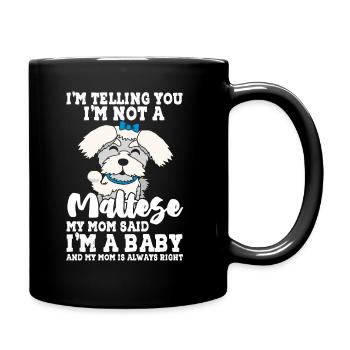 Malteser - Tasse einfarbig - Schwarz - Rechts