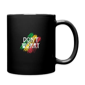 Jamaïque Don’t Worry Rasta Life - Mug uni - noir - Droite