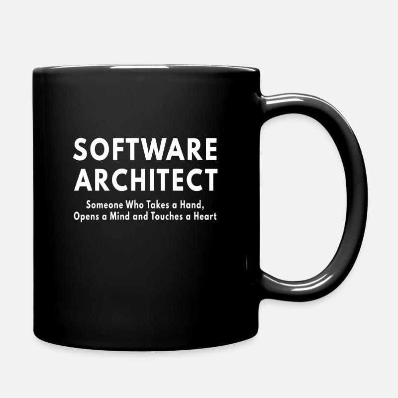 Software-Architekt - Tasse einfarbig - Schwarz