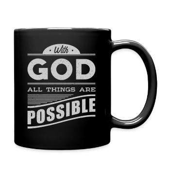 Christians Christian Gift of God - Full Colour Mug - black - Right