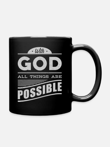 Christians Christian Gift of God - Full Colour Mug - black