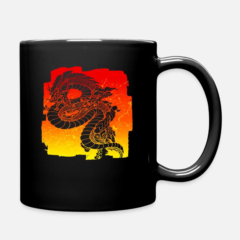 Drache - Tasse einfarbig - Schwarz