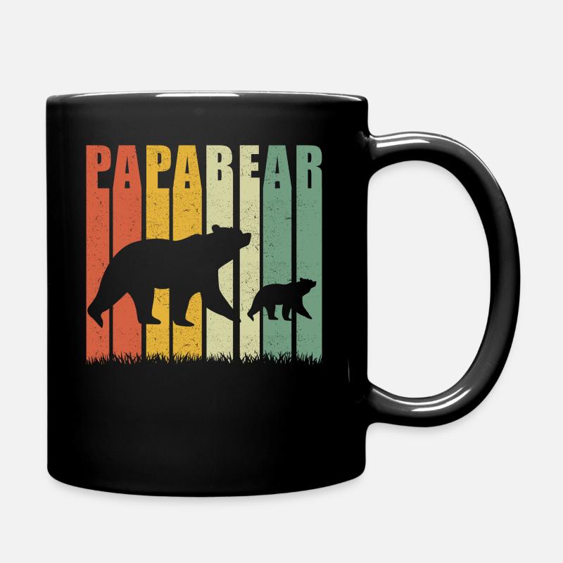 Gentlemen Papa Bear - Papabear - Full Colour Mug - black