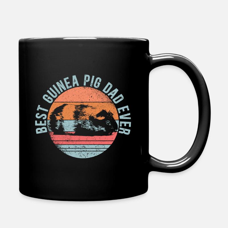 Best Guinea Pig Dad Ever Rodent - Full Colour Mug - black