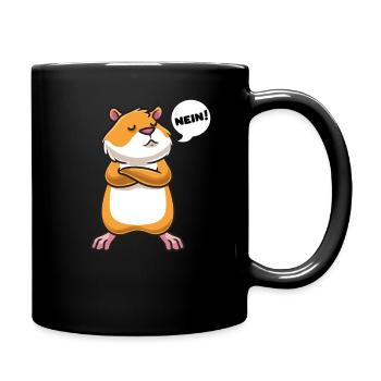 Sturer Goldhamster Zwerghamster - Tasse einfarbig - Schwarz - Rechts