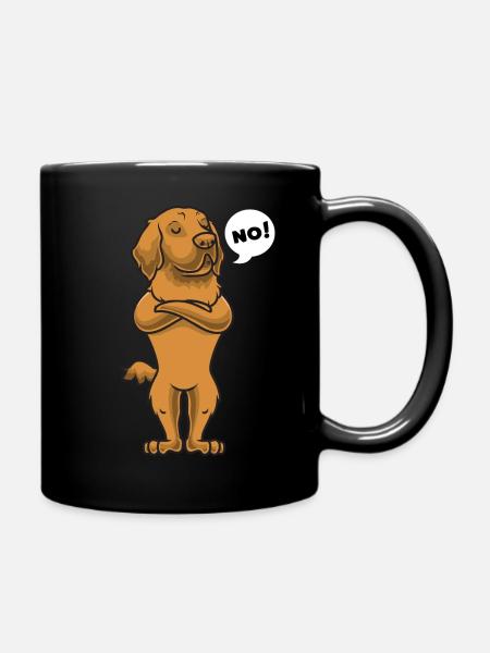 Sturer Hovawart Hund - Tasse einfarbig - Schwarz