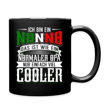 Italienischer Opa Bester Nonno - Tasse einfarbig - Schwarz - Rechts