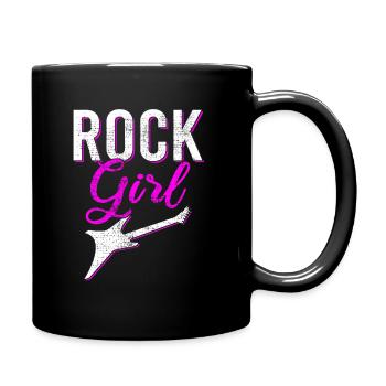 rock girl - Full Colour Mug - black - Right