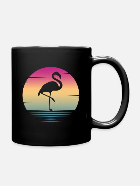 Flamingo - Tasse einfarbig - Schwarz