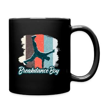 Breakdance Junge Tänzer Breakdancing - Tasse einfarbig - Schwarz - Rechts