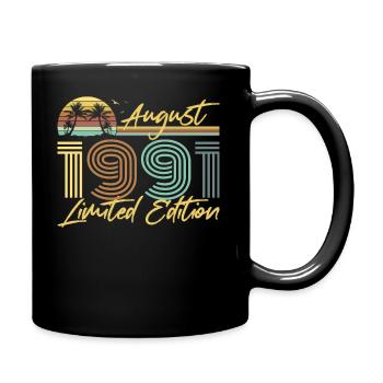 August 1991 - Tasse einfarbig - Schwarz - Rechts