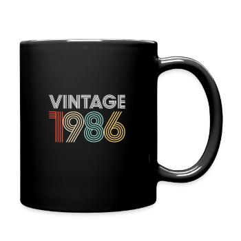 Vintage 1986 Birthday - Full Colour Mug - black - Right