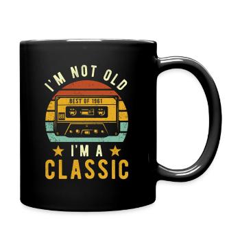 Anniversaire Rétro Style Millésime 1961 - Mug uni - noir - Droite