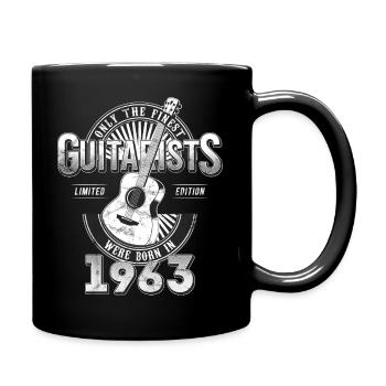 Only the finest Guitarists were born in 1963 - Tasse einfarbig - Schwarz - Rechts